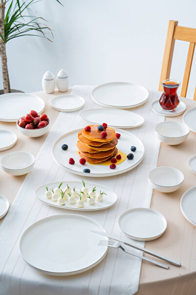 ACAR Lorelei Silver 6 Kişilik 23 Parça Kahvaltı Takımı