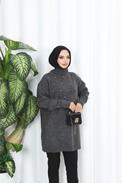 NİSUM MODA Stoned Knitwear Tunic