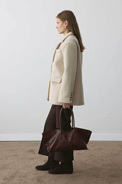 Hooopstore Premium μπλέιζερ με διπλό στήθος από φτερά καμηλού