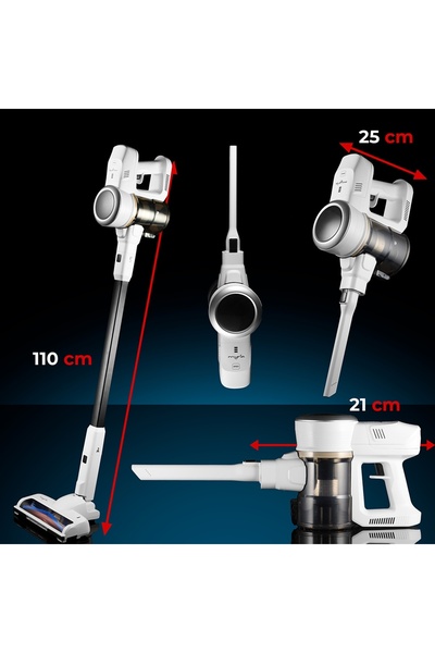 MyRia Aspirator vertical My4541, 0.6l, 25.9V, autonomie max 40 min, alba