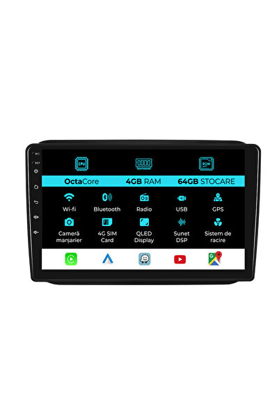 NavStore Dedicated Android Navigation Skoda Fabia (2007-2014), 10Inch, 4Gb Ram, 64Gb Storage, Carplay