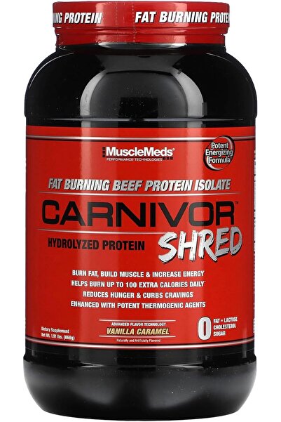 MuscleMeds كارنيفور شريد، بروتين لحم بقري محلل لحرق الدهون، خالي من السكر وال...