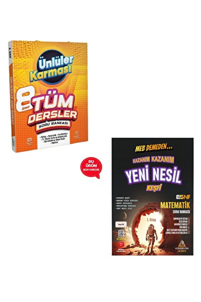 Ünlüler Karması Yayınları 8.Sınıf Ünlüler Karması Tüm Dersler Soru Bankası + ...