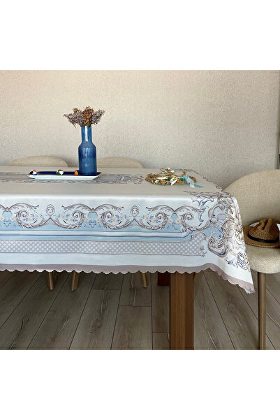 Prime Sleeks Royal Digital Printed Raschel Tablecloth 150×220 cm