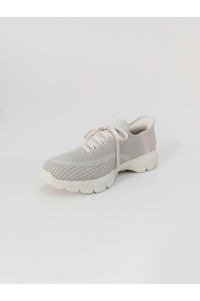 Voyager Women's Orthopedic Mesh Fabric Eva Sole Lace-Up Casual Walking Shoes with Heel Support