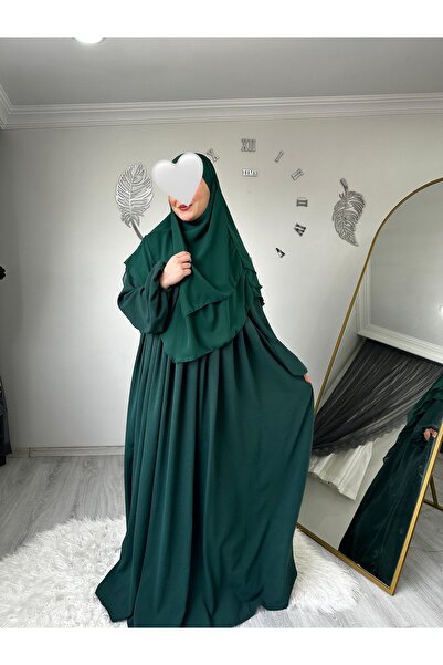 Yüsra Collection Σετ Ayrobin με φόρεμα και κοντό σουφλέ 2 τεμαχίων