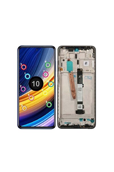 Genos Xiaomi Poco X3 Pro ile Uyumlu Lcd Ekran Dokunmatik Çıtalı