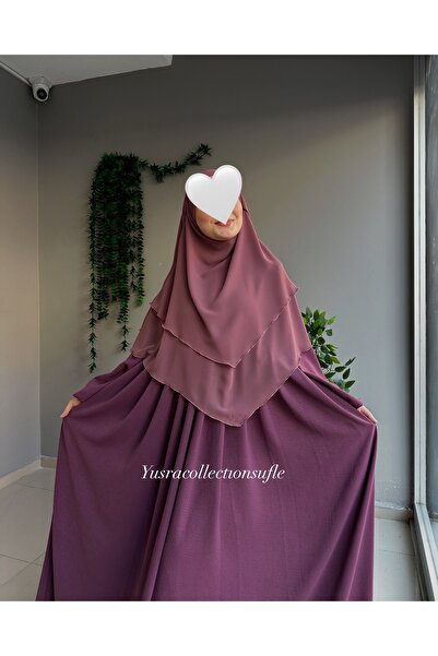 Yüsra Collection Айробин рокля и къс пухен комплект от 2 части