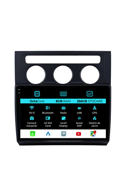 NavStore Dedicated Navigation Volkswagen Touran (2003-2010), 10Inch, 8Gb Ram, 256Gb Storage, Carplay