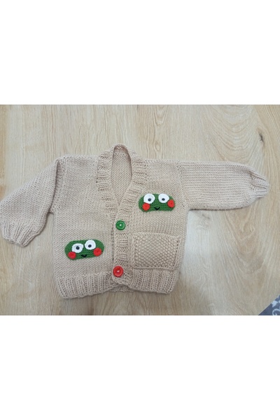 NUMİSTORE Hand-Knitted Children's Cardigan