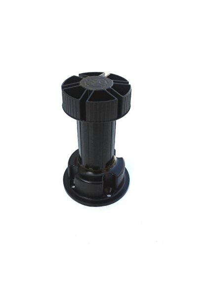 MaxDeco Picior cilindric negru H120 pentru mobilier/set 4 bucati