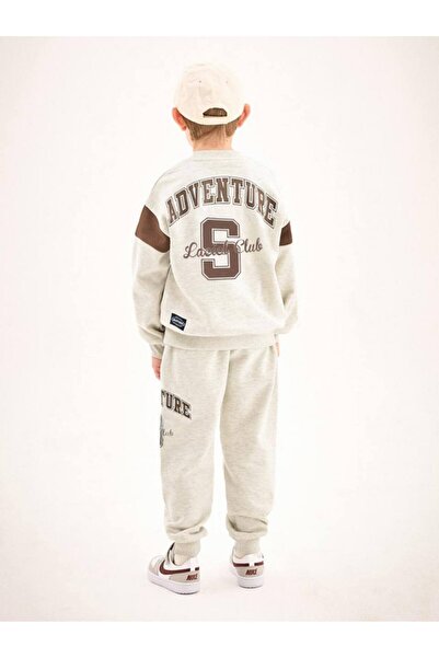 Çipil Boy's Cotton Gray Suit