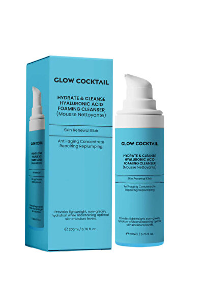 GlowCocktail London Demachiant spumant cu acid hialuronic Cleanse & Hydrate