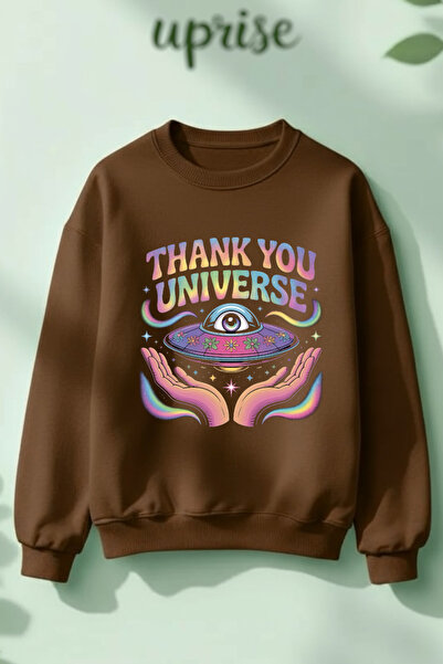 Vordevia Universe Štampano Pamuk lu 3 Thread B okrugla kragna O Oversize kroj...