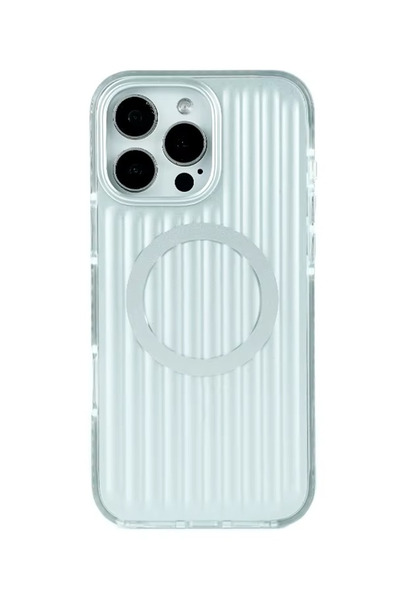 OSG iPhone 15 Uyumlu Premium Kasa Sararmaz Sert Yapılı Magsafe Destekli Koruy...