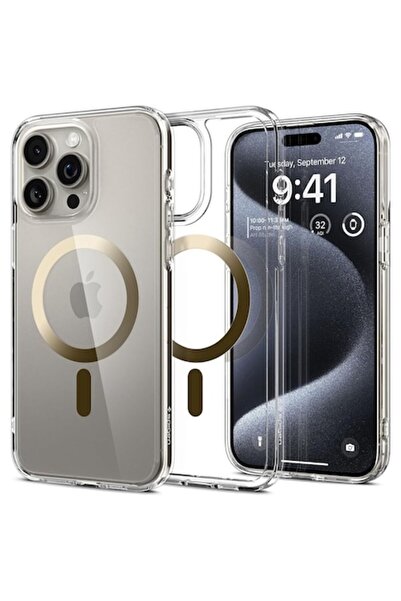 SOFAL Θήκη για iPhone 15 Pro Max (P14), Σιλικόνη, Χρυσή