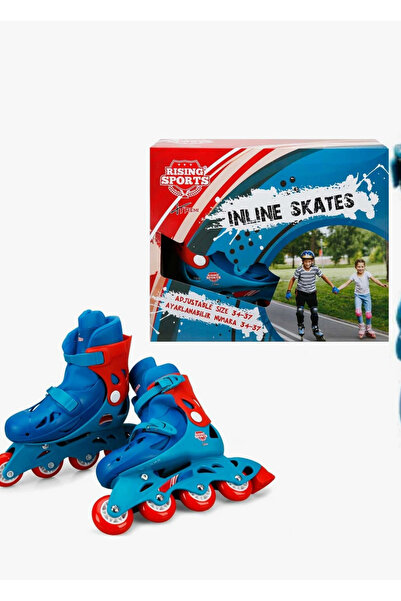 G-TUĞ OUTLET Rising Sports 4 Teker Paten 34/37 Mavi