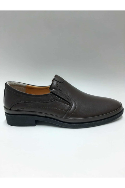 göray Tagy Genuine Leather Laceless Flexible Rubber Sole Brown Winter Men's S...