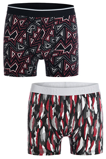 TOLIN Men's 6-Piece Single Jersey Cotton Lycra Colorful Boxer Set 4147