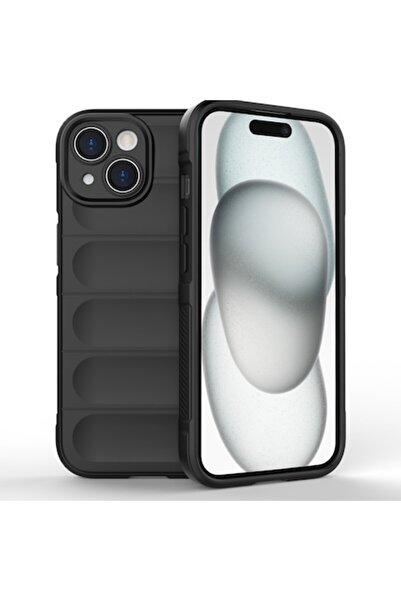 SOFAL Θήκη για iPhone 15 Plus, P348, Πολυουρεθάνη, Μαύρη