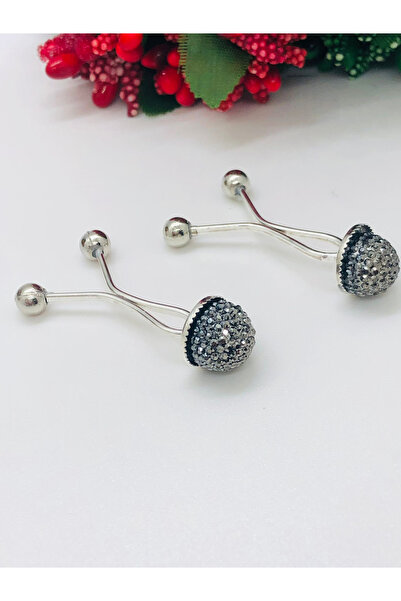 İnDerin Шал клипс с закопчалка и камъни - 2-компонентна шал игла