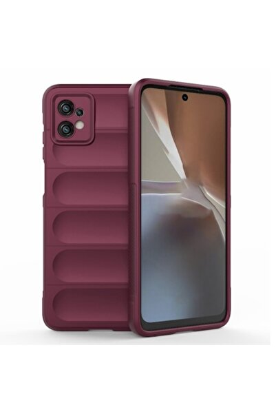 SOFAL Θήκη τηλεφώνου για Motorola Moto G32, P225, Πολυουρεθάνη, Μπορντό