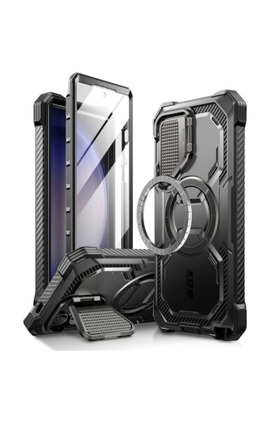 SOFAL Carcasă Samsung Galaxy S24 Ultra + Protector de Ecran, I-Blason Armorbox MagSafe B23 - Negru