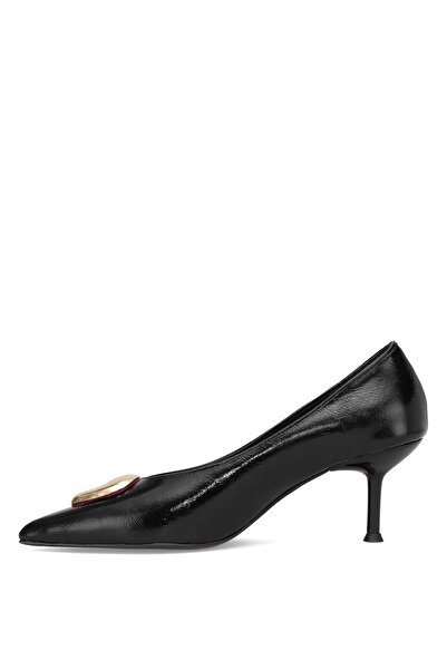 Ayakkabı Fuarı Elit Pm486 K217 Women's Classic Heeled Shoes Black