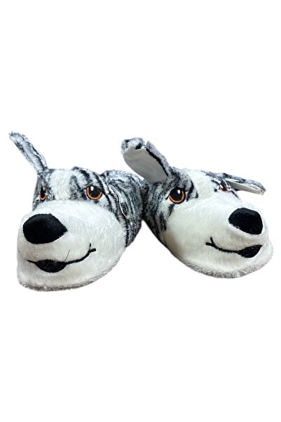 Benittokids Unisex Dog Figured House Boots Slippers Non-Slip Sole Home Shoes