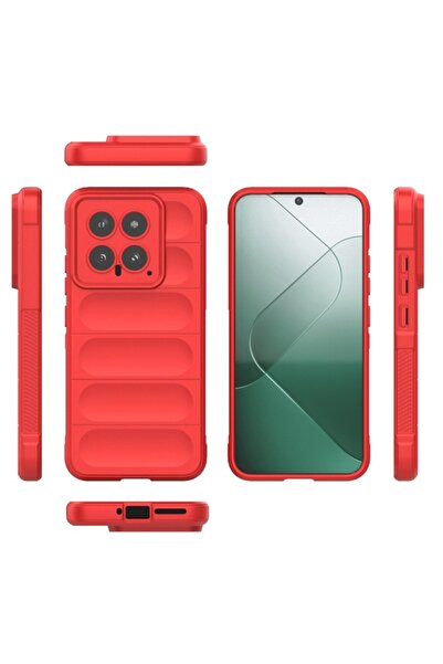 SOFAL Case for Xiaomi 14 (H206), Polyurethane, Red