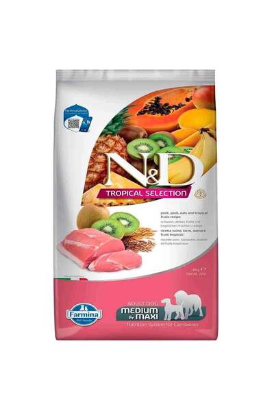 Farmina N&D Tropical Selection Domuz Etli & Tropikal Meyveli Medium & Maxi Ad...