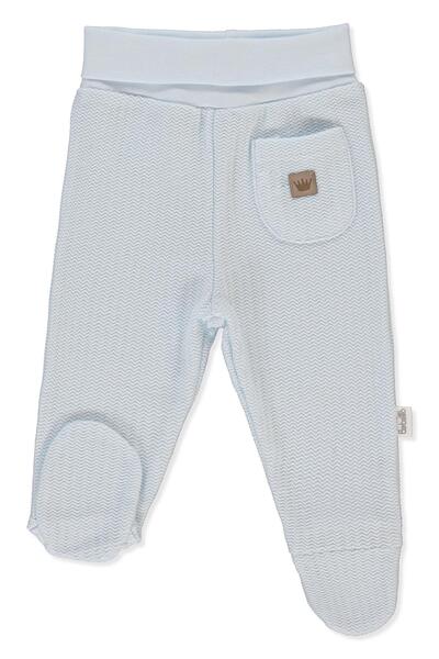 Bebetto بنطلون جاكارلي ذو حزامين (بيبي كينج/25) أزرق