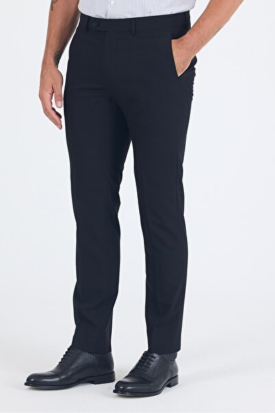 İmza Black Flexible Side Pocket Slim Fit Classic Trousers 1003250013