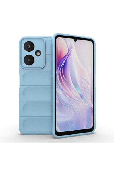 SOFAL Carcasă pentru Xiaomi Redmi 13C 5G / Poco M6, H191, Poliuretan, Albastră