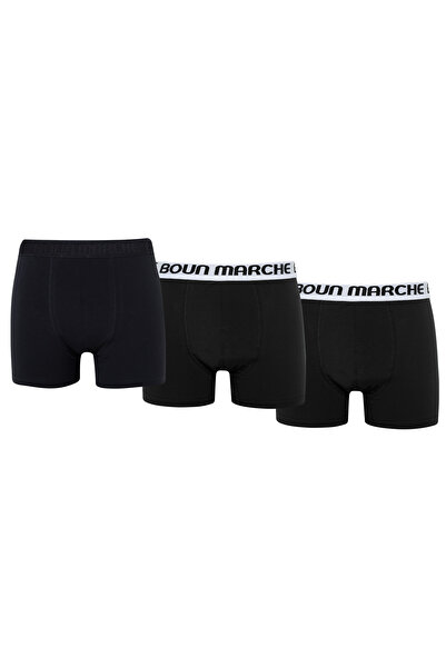 BOUN MARCHE Men's Boxer Lycra Premium 3-Piece Box Matiate
