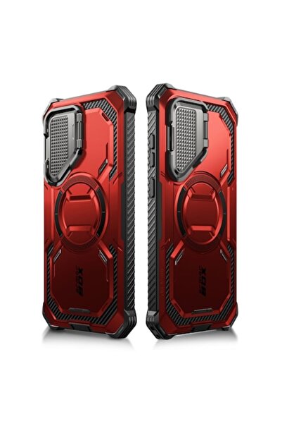 i-Blason Husă de protecție pentru Samsung Galaxy S24 + folie de protecție pentru ecran, Q51, Ruddy