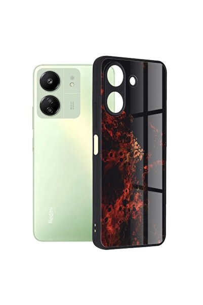 SOFAL Θήκη τηλεφώνου για Xiaomi Redmi 13C 4G / Poco C65, Y30 - Κόκκινο Νεφέλωμα