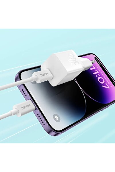 Baseus Type-C Charger, Fast Charging, GaN, 30W - (CCGN070401) - Black