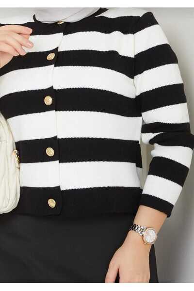 MODA VEDAT Women's Knitwear Cardigan and Scuba Skirt Set -0021