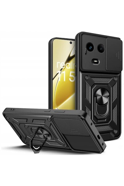 SOFAL Carcasă pentru Realme 11 5G (H500), Poliuretan, Negru