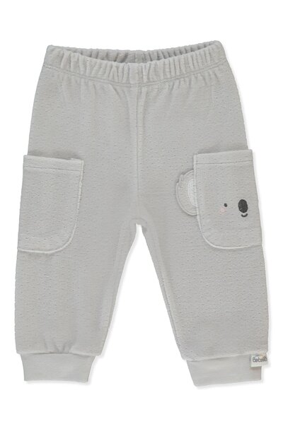 Bebetto بنطلون مخملي بدون جوارب (MY LITTLE ONE) رمادي