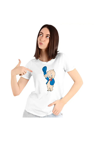 OEM Tricou Femei Porky Looney Tunes Desene Purcelusi