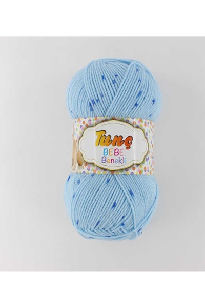 Tunç Benekli Bebe İpi Akıllı Örgü İpi ( 5 adet) no 5130 mavi