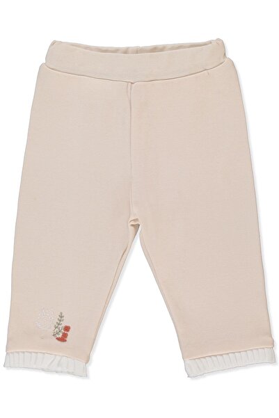 Bebetto بنطلون انترلوك بدون جيوب (تيني فلوريست) بيج