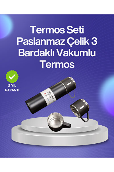 Savings Sphere Isıyı Uzun Süre Koruyan 500 ml Termos Seti | Çelik Gövde, 2 Ba...