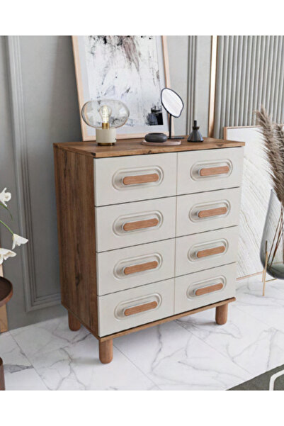 miracool Otto 4 Çekmeceli Şifonyer / %100 MDF / Ücretsiz Kurulum - Teslimat / Antrasit