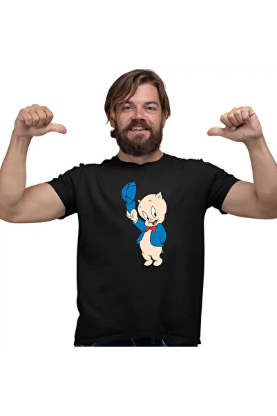 OEM Tricou Barbati Porky Looney Tunes Desene Purcelusi