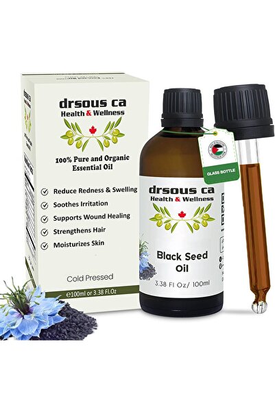dr sous زيت حبة البركة العضوي ١٠٠ مل | معصور على البارد للشعر والبشرة | صنع ف...