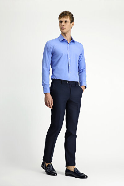 Kiğılı Slim Fit Slim-Fit Straight Classic Fabric Trousers