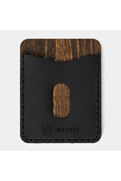 I WOOD BE Card de vizită negru